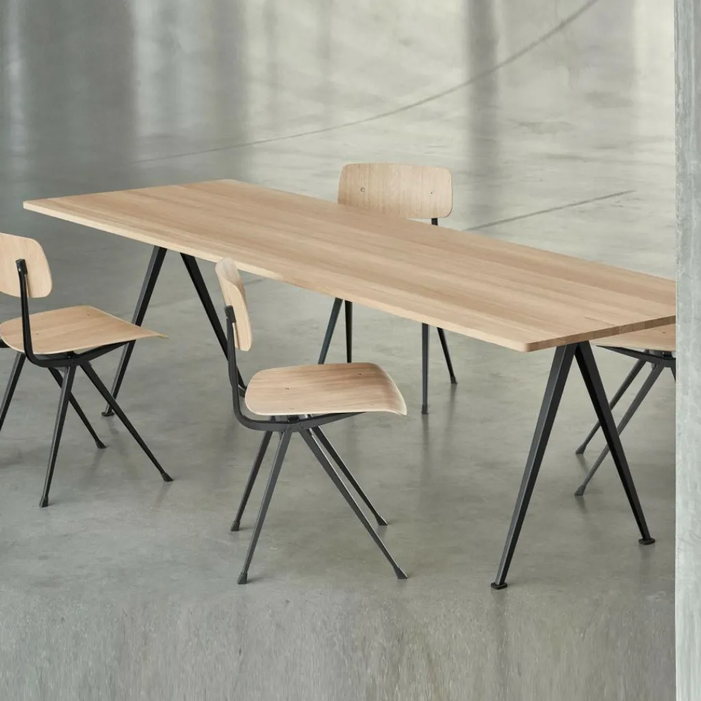 Tische|Esstische^HAY Pyramid 02 Tisch Gestell schwarz 250x85cm