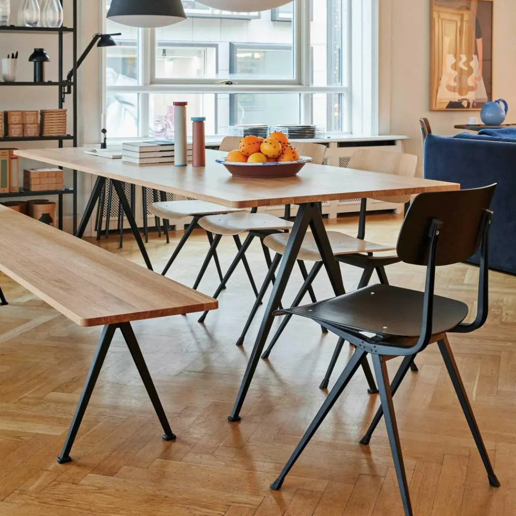 Tische|Esstische^HAY Pyramid 02 Tisch Gestell schwarz 250x85cm