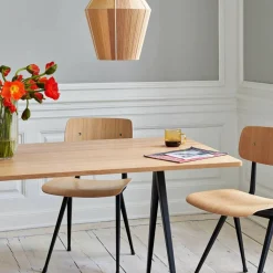 Tische|Esstische^HAY Pyramid 02 Tisch Gestell schwarz 250x85cm