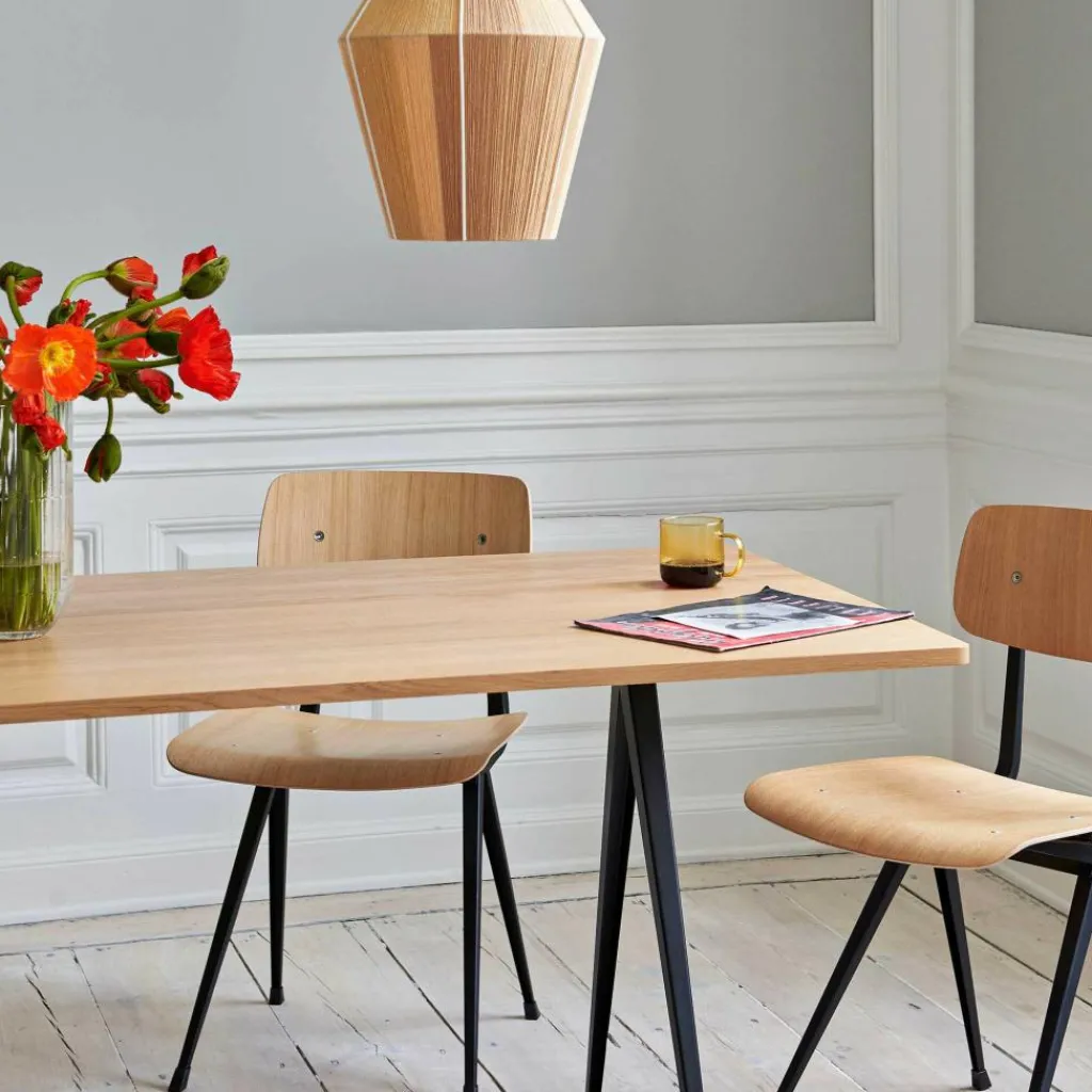 Tische|Esstische^HAY Pyramid 02 Tisch Gestell schwarz 250x85cm