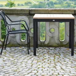 Jan Kurtz Quadrat Gartentisch Gestell schwarz| Garten-Beistelltische