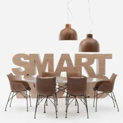 Stühle^Kartell Q/Wood Armlehnstuhl 55x84x57cm