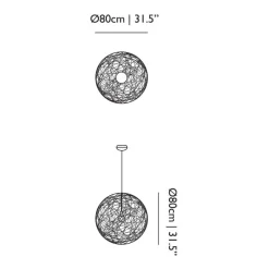Pendelleuchten^Moooi Random Light II M Pendelleuchte