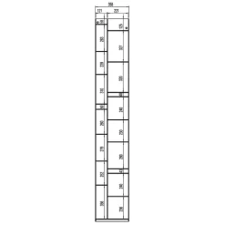 Regale^MDF Italia Random Wood 2C Bücherregal