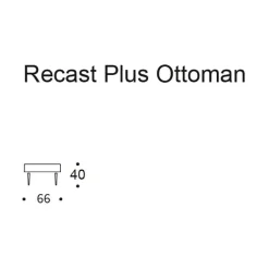 Hocker^Innovation Living Recast Plus Hocker Beine dunkles Holz H 38cm