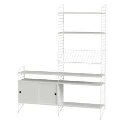 Regale^String Regal mit Schrankelement 160x200cm