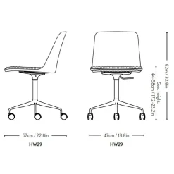 Bürostühle^&Tradition Rely HW29 Bürodrehstuhl