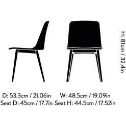 Stühle^&Tradition Rely HW71 Stuhl Gestell Eiche