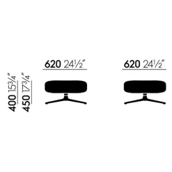 Vitra Repos Ottoman 62x62x40cm| Hocker