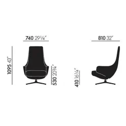 Vitra Repos Sessel & Ottoman| Sessel