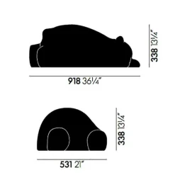 Vitra Resting Bear Dekorationsobjekt| Hocker