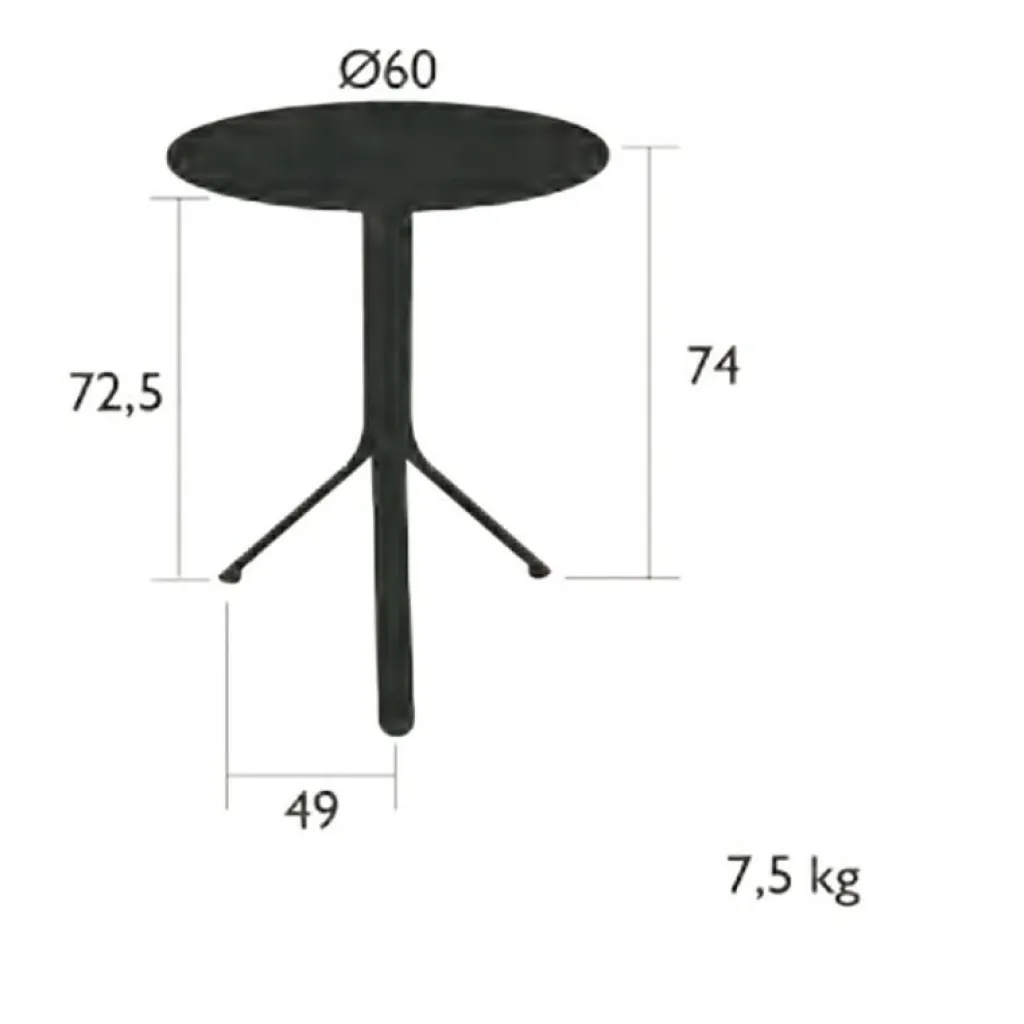 Fermob Rest'o Gartentisch klappbar Ø60cm| Gartentische