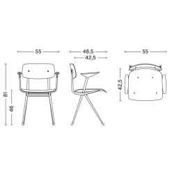 Stühle^HAY Result Armlehnstuhl Gestell beige