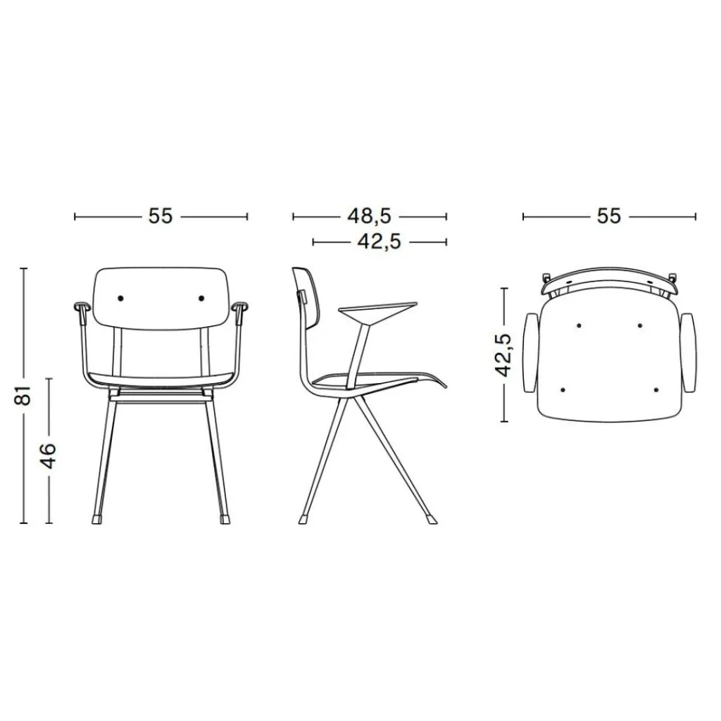 Stühle^HAY Result Armlehnstuhl Gestell beige