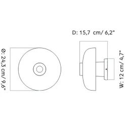 Audo Reverse LED Wandleuchte fest verdrahtet| Wandleuchten