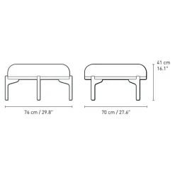 Hocker^Carl Hansen RF1903F Sideways Fußhocker