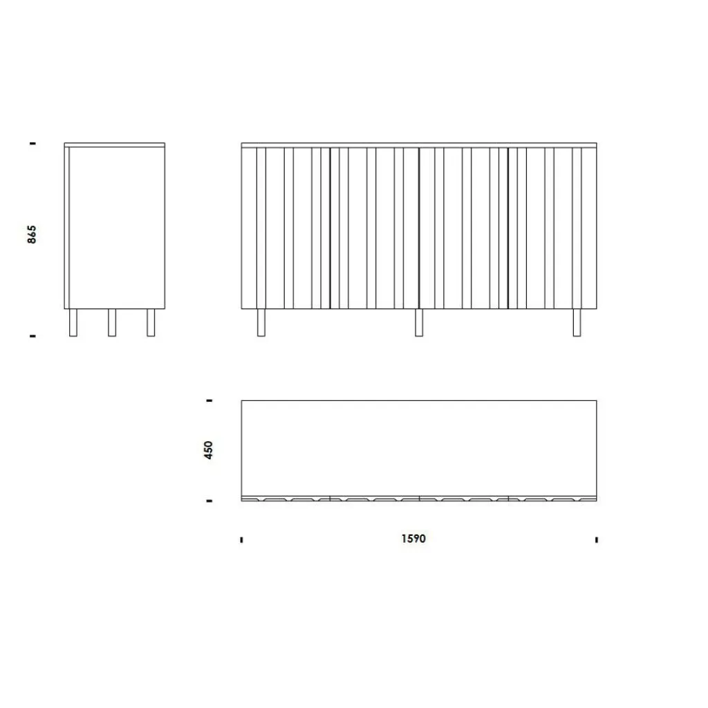 Sideboards|Sideboards^Normann Copenhagen Rib Sideboard