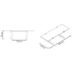 OUT Objekte unserer Tage Richter XLarge Esstisch 260x92x75cm| Tische|Esstische