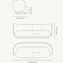 Ferm Living Rico 3-Sitzer Sofa| Sofas