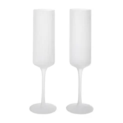 Barzubehör^Ferm Living Ripple Champagnerflöte 2er Set