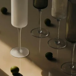 Ferm Living Ripple Champagnerflöte 2er Set| Gläser