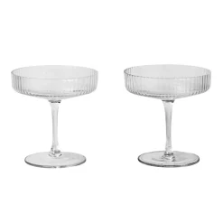 Ferm Living Ripple Champagnerglas 2er Set| Gläser