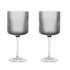 Ferm Living Ripple Rotweinglas 2er Set| Barzubehör