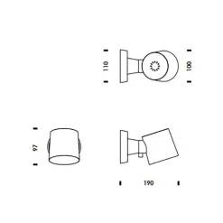 Wandleuchten^Normann Copenhagen Rise Wandleuchte Hardwired Edelstahl