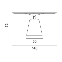 Tische|Esstische^MDF Italia Rock Esstisch Ø 140cm MDF