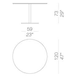 Tische|Bistrotische^Lapalma Rondó 120 Tisch
