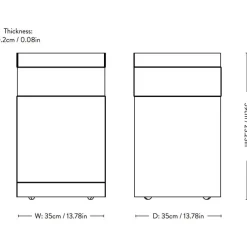 &Tradition Rotate SC73 Beistelltisch mit Rollen| Beistelltische|Tische
