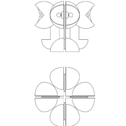 Nachttischleuchten^Martinelli Luce Ruspa 633/4 Tischleuchte
