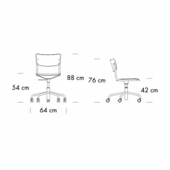 Thonet S 43 DR Bürostuhl| Bürostühle