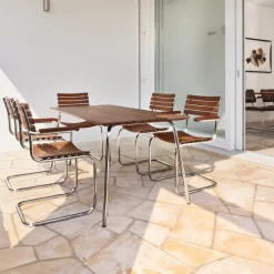 Thonet S 40 F Freischwinger Gartenarmlehnstuhl| Stühle|Gartenstühle