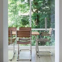 Thonet S 40 F Freischwinger Gartenarmlehnstuhl| Stühle|Gartenstühle