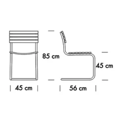 Gartenstühle^Thonet S 40 Freischwinger Gartenstuhl