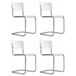 Stühle^Thonet S 43 Freischwinger Stuhl 4er Set