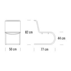Thonet S 533 L Freischwinger Stuhl Kernleder| Stühle