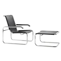 Thonet S 35 LH Fußhocker Kernleder| Hocker