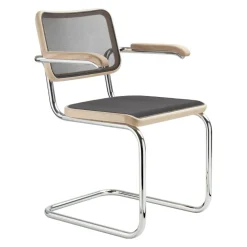 Stühle^Thonet S 64 N Pure Materials Freischwinger Armlehnstuhl Esche