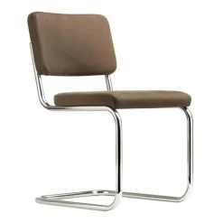 Stühle^Thonet S 32 PV Pure Materials Freischwinger Stuhl Leder