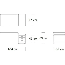 Tische|Schreibtische^Thonet S 285/1 Schreibtisch