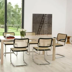 Thonet S 32 V Freischwinger Stuhl mit Rohrgeflecht| Stühle