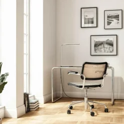 Bürostühle^Thonet S 64 VDR Drehstuhl mit Rohrgeflecht
