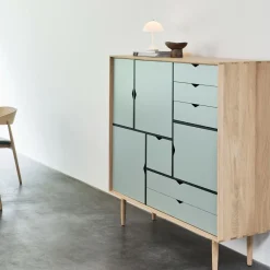 Andersen Furniture S3 Highboard Fronten bunt| Kommoden