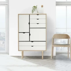 Kommoden|Schränke^Andersen Furniture S5 Highboard Fronten weiß