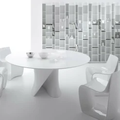 Tische|Esstische^MDF Italia S Table Esstisch Gestell weiß