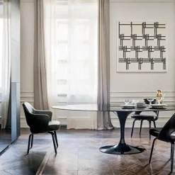 Knoll International Saarinen Conference Armlehnstuhl Gestell walnuss| Stühle