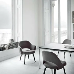 Knoll International Saarinen Conference Armlehnstuhl Gestell walnuss| Stühle