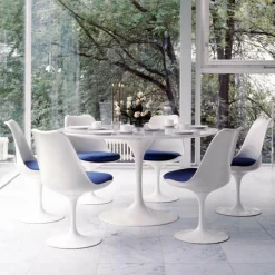 Esstische^Knoll International Saarinen Esstisch Ø120cm Marmor